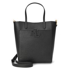 Torebka LAUREN RALPH LAUREN. Czarne torebki do ręki damskie Lauren Ralph Lauren, bez wzorów, klasyczne, bez dodatków. Za 869.99 zł.