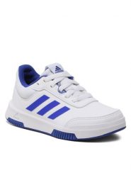 Adidas Sneakersy Tensaur Sport Training Lace Shoes H06314 Biały. Białe buty sportowe dziewczęce Adidas, bez wzorów, z materiału, bez zapięcia. Za 139.99 zł.