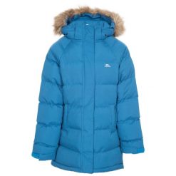 Kurtka Ocieplana Dla Dziewczynki Unique. Niebieskie kurtki i płaszcze dla dziewczynek Trespass, na zimę, bez wzorów, z futra, długie, z kapturem. Za 184.99 zł.