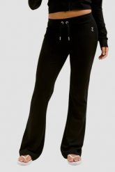 JUICY COUTURE Czarne spodnie dresowe Single Jersey Apollo Low Rise. Czarne spodnie dresowe damskie Juicy Couture, s, bez wzorów, z dresówki. W wyprzedaży za 227.99 zł.