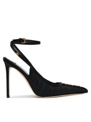 Elisabetta Franchi Szpilki SA-46L-67E2-V620 Czarny. Czarne szpilki damskie Elisabetta Franchi, bez wzorów, z materiału, bez obcasa, bez zapięcia. Za 2,649.00 zł.