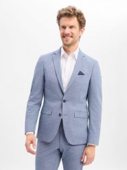 Finshley & Harding kurtka modułowa Mężczyźni Slim Fit Sztuczne włókno niebieski, 54. Niebieskie kurtki męskie Finshley & Harding, m, bez wzorów, z włókna, biznesowe, bez kaptura. Za 479.95 zł.