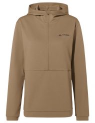 Sweter damski Cyclist All Year. Brązowe swetry damskie Vaude, bez wzorów, z materiału, sportowe, bez kołnierzyka, bez ramiączek, długie, z kapturem. Za 389.00 zł.