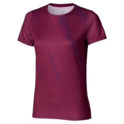 Koszulka damska Mizuno Core Graphic. Fioletowe koszulki sportowe damskie Mizuno, xs, bez wzorów, z materiału, bez kołnierzyka, bez ramiączek, do biegania. Za 78.99 zł.