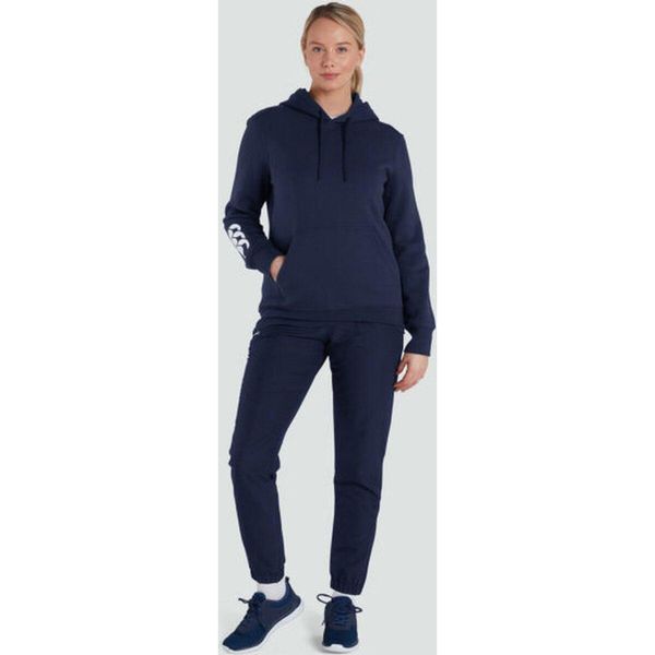 Bluza damska z kapturem Canterbury Club. Niebieskie bluzy damskie CANTERBURY, bez wzorów, z dresówki, z kapturem. Za 335.00 zł.