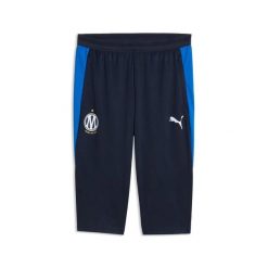 Spodnie treningowe 3/4 OM 2026/27. Niebieskie spodnie sportowe męskie Puma, l, bez wzorów, z materiału, na fitness i siłownię. Za 334.50 zł.