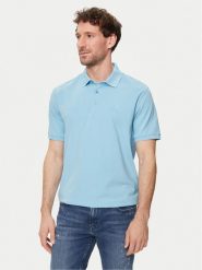KARL LAGERFELD Polo 745890 542221 Niebieski Regular Fit. Niebieskie koszulki polo męskie KARL LAGERFELD, m, bez wzorów, z bawełny, bez ramiączek. Za 739.99 zł.