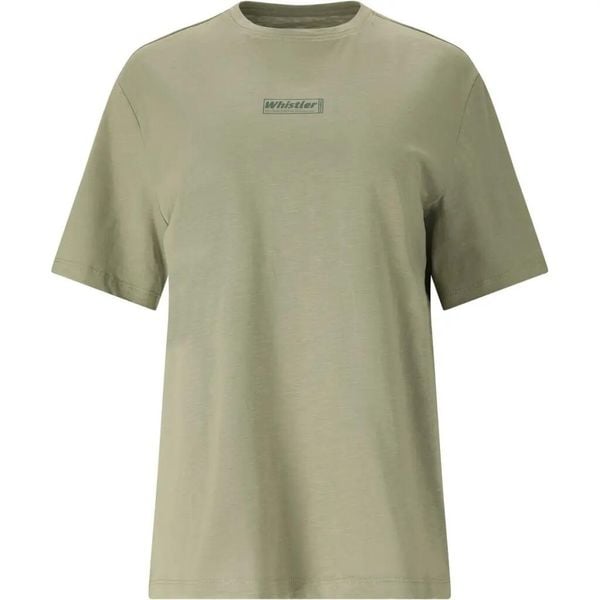 T-shirt damski Whistler Kunta. Zielone t-shirty damskie Whistler, uniwersalny, bez wzorów, z bawełny, eleganckie, bez kołnierzyka. Za 123.50 zł.