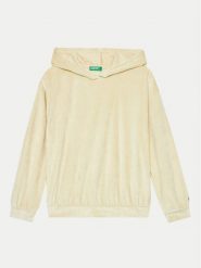 United Colors Of Benetton Bluza 37JBC203V Beżowy Relaxed Fit. Brązowe bluzy dla dziewczynek United Colors Of Benetton, bez wzorów, z syntetyku, bez ramiączek, bez kaptura. Za 69.99 zł.