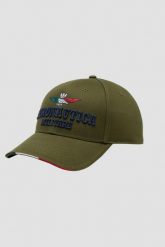 AERONAUTICA MILITARE Zielona męska czapka z daszkiem. Zielone czapki i kapelusze męskie Aeronautica Militare, bez wzorów. W wyprzedaży za 179.99 zł.