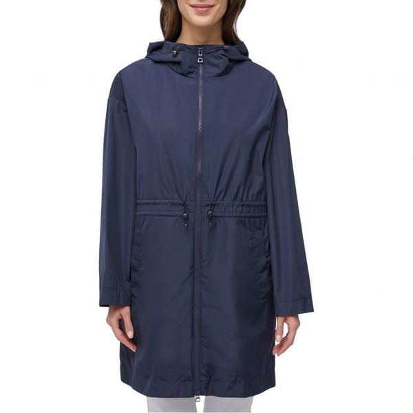 Kurtka GEOX W BULMYA LONG PARKA Niebieski. Niebieskie kurtki damskie Geox, bez wzorów, z tkaniny, bez kaptura. Za 560.99 zł.