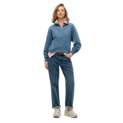 Damska bluza zapinana na zamek Superdry Essential. Niebieskie bluzy damskie Superdry., m, bez wzorów, bez kaptura. Za 280.05 zł.