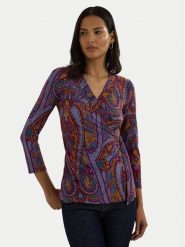 Lauren Ralph Lauren Bluzka 200940519001 Kolorowy Regular Fit. Bluzki damskie Lauren Ralph Lauren, xs, bez wzorów, z syntetyku, bez kołnierzyka, bez ramiączek. Za 379.99 zł.