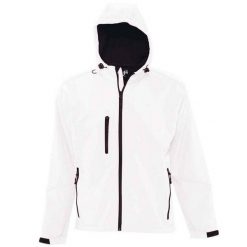Męska Kurtka Soft Shell Replay Z Kapturem. Białe kurtki sportowe męskie SOL'S, m, bez wzorów, trekkingowe. Za 336.99 zł.