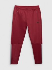 4F Spodnie treningowe szybkoschnące męskie - czerwone XL. Czerwone spodnie sportowe męskie 4f, m, bez wzorów, z elastanu, na fitness i siłownię. Za 179.99 zł.