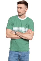 MĘSKI T-SHIRT MUSTANG ALEX C STRIPES 1009523 6398. T-shirty męskie Mustang, m, bez wzorów, bez kołnierzyka. W wyprzedaży za 39.99 zł.