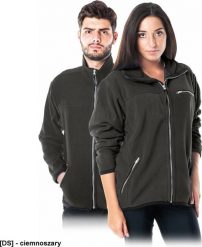 R.E.I.S. POLAR-HONEY - bluza, miły w dotyku krótko strzyżony polar, 100% poliester 290 g/m2, suwak, 3 zasuwane kieszenie - ciemnoszary 3XL. Szare bluzy męskie R.E.I.S., m, bez wzorów, z polaru, bez kaptura. Za 74.54 zł.