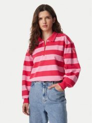 Adidas Bluza Essentials Contemporary French Terry Longsleeve Polo KR3548 Różowy Regular Fit. Czerwone bluzy damskie Adidas, s, bez wzorów, z bawełny, bez kaptura. Za 219.99 zł.