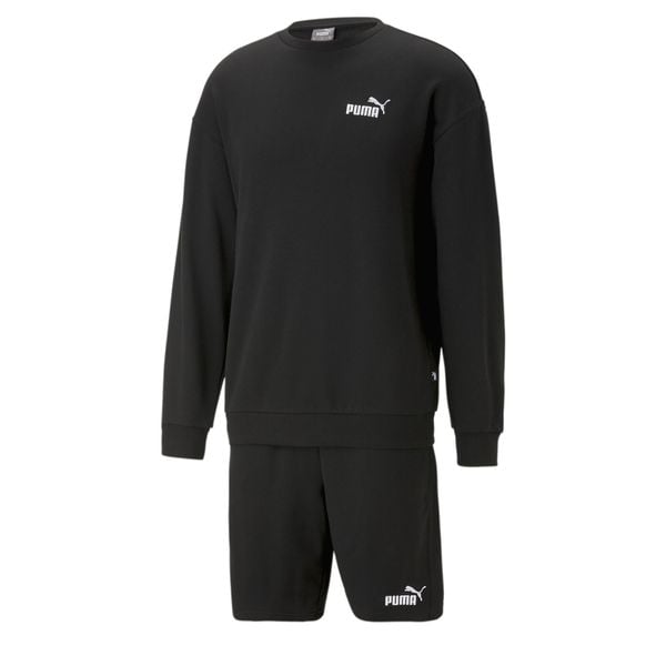 Męski dres Relaxed PUMA Black. Czarne buty sportowe męskie Puma, z dresówki, bez zapięcia, na fitness i siłownię. Za 390.00 zł.