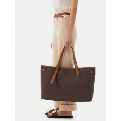 Torebka MICHAEL Michael Kors. Brązowe torebki do ręki damskie MICHAEL Michael Kors, bez wzorów, bez dodatków. Za 1,529.00 zł.
