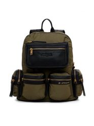 Desigual Plecak Chester 24WAKY03 Khaki. Brązowe plecaki damskie Desigual, bez wzorów, z materiału. Za 329.99 zł.