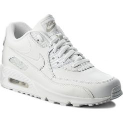 Buty NIKE - Air Max 90 Leather 302519 113 True White/True White. Białe półbuty na co dzień męskie Nike, z materiału, bez zapięcia. W wyprzedaży za 419.00 zł.