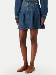 Tommy Hilfiger Spódnica jeansowa WW0WW50965 Niebieski Straight Fit. Niebieskie spódnice damskie Tommy Hilfiger, l, bez wzorów, z jeansu. Za 649.99 zł.