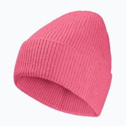 Czapka zimowa Jack Wolfskin Fuzzy. Czerwone czapki i kapelusze męskie Jack Wolfskin, na zimę, bez wzorów, z elastanu, biznesowe. Za 159.99 zł.