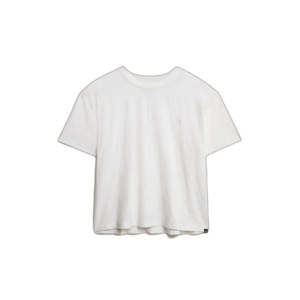 Koszulka damska Superdry Studios. Białe t-shirty damskie Superdry., l, bez wzorów, prążkowane, eleganckie, bez kołnierzyka. Za 137.00 zł.