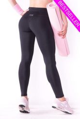 Czarne legginsy sportowe damskie 2skin PUSH UP BLACK NIGHT. Czarne legginsy sportowe damskie 2SkIN, l, bez wzorów, z dzianiny, z podwyższonym stanem, długie, na fitness i siłownię. Za 199.00 zł.