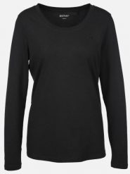 Damski Longsleeve Mustang Style Anne C Basic Jet Black 1015770 4188. Czarne bluzki damskie Mustang, s, bez wzorów, bez kołnierzyka, bez ramiączek. Za 119.99 zł.