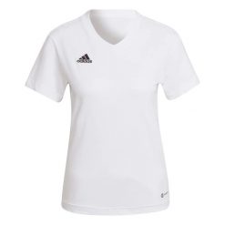 Koszulka damska ADIDAS ENT22 TEE W S/T2. Białe t-shirty damskie Adidas, s, bez wzorów, z bawełny, klasyczne, bez kołnierzyka. Za 99.95 zł.