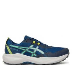 Buty do biegania Asics. Niebieskie buty sportowe męskie Asics, bez zapięcia, do biegania. Za 359.99 zł.