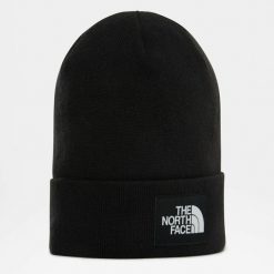 Czapka turystyczna unisex The North Face Dock Worker Recycled Beanie. Czarne czapki i kapelusze męskie The North Face, bez wzorów, sportowe. Za 99.99 zł.
