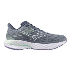 Buty do biegania damskie Mizuno Wave Inspire 21. Szare obuwie sportowe damskie Mizuno, bez wzorów, z materiału, do biegania, mizuno wave. Za 588.00 zł.
