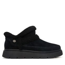 Śniegowce Skechers. Czarne śniegowce i trapery damskie Skechers. Za 339.99 zł.