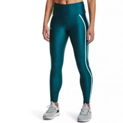 Legginsy damskie Under Armour HG Shine Mesh Leggings PKT NS. Czarne legginsy damskie Under Armour, xs, bez wzorów, z meshu. Za 129.99 zł.