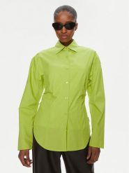 Hugo Koszula Ezrya 50506844 Zielony Regular Fit. Zielone bluzki damskie Hugo, bez wzorów, z bawełny, bez kołnierzyka, bez ramiączek. Za 549.99 zł.