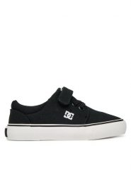 DC Tenisówki CEO-LEA-BDB-DC008 Czarny. Czarne buty sportowe chłopięce DC, bez wzorów, z materiału, bez zapięcia, tenisowe. Za 99.99 zł.