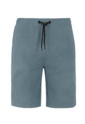 Klasyczne szorty dresowe M-MERO. Niebieskie krótkie spodenki sportowe męskie Volcano, m, bez wzorów, z bawełny. Za 99.99 zł.