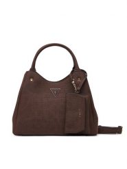 Guess Torebka Lorella HWCG23 06220 Brązowy ciemny. Brązowe torebki do ręki damskie Guess, z aplikacjami, ze skóry, bez dodatków. Za 584.99 zł.