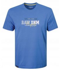 T-Shirt (Koszulka) Męska - Pako Jeans - Niebieska, Print, Nadruk. Niebieskie t-shirty męskie Pako Jeans, l, bez wzorów, z bawełny, casualowe, bez kołnierzyka. Za 69.00 zł.