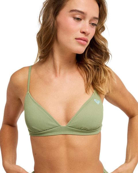 Trójkątny stanik bikini damski ROXY LOVE. Szare bikini damskie Roxy, s, bez wzorów. Za 169.99 zł.