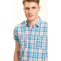 KOSZULA KRÓTKI RĘKAW MĘSKA REGULAR FIT. Koszule męskie TOP SECRET. W wyprzedaży za 29.99 zł.