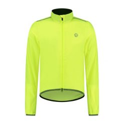 Przeciwdeszczowa kurtka rowerowa męska Rogelli Essential. Żółte kurtki sportowe męskie Rogelli, m, bez wzorów, rowerowe. Za 329.00 zł.