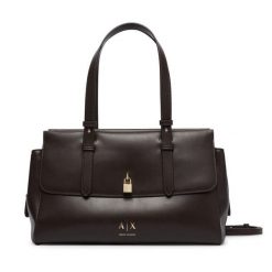 Torebka Armani Exchange. Brązowe torebki do ręki damskie Armani Exchange, bez wzorów, klasyczne, bez dodatków. Za 779.99 zł.