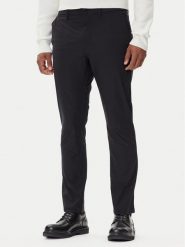 Calvin Klein Spodnie materiałowe LV04LB610G Czarny Slim Fit. Czarne spodnie materiałowe męskie Calvin Klein, m, bez wzorów, z materiału. Za 309.99 zł.