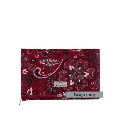 Czerwony portfel damski z grawerem BajuBaj skóra licowa PD1225CS167 RFIDPS. Czerwone portfele damskie bez wzorów, ze skóry. Za 170.00 zł.