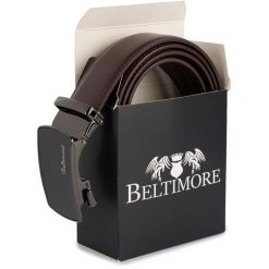 Pasek męski skórzany klamra automatyczna ciemnobrązowy Beltimore A47 : Rozmiar pasków - r.120-135 cm. Brązowe paski damskie bez wzorów, ze skóry, wizytowe. Za 64.99 zł.