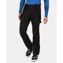 Męskie spodnie narciarskie softshell Kilpi RHEA-M. Czarne spodnie snowboardowe męskie Kilpi, na zimę, m, bez wzorów, z softshellu, narciarskie. Za 628.61 zł.